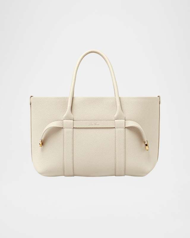 Ghiera Small Leather Shopper Tote Bag